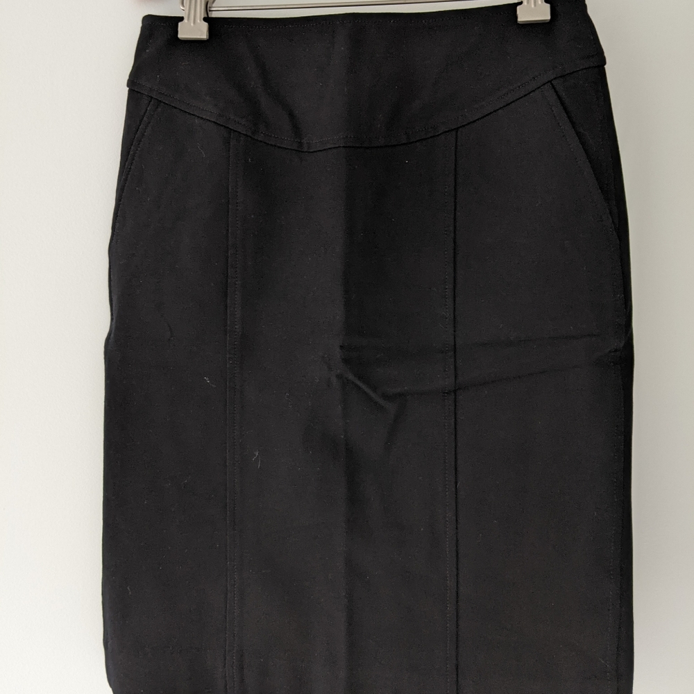 Black pencil skirt